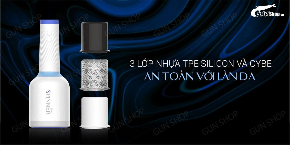 Âm đạo giả Leten Spinner cao cấp rung xoay sạc tiện lợi nam giới