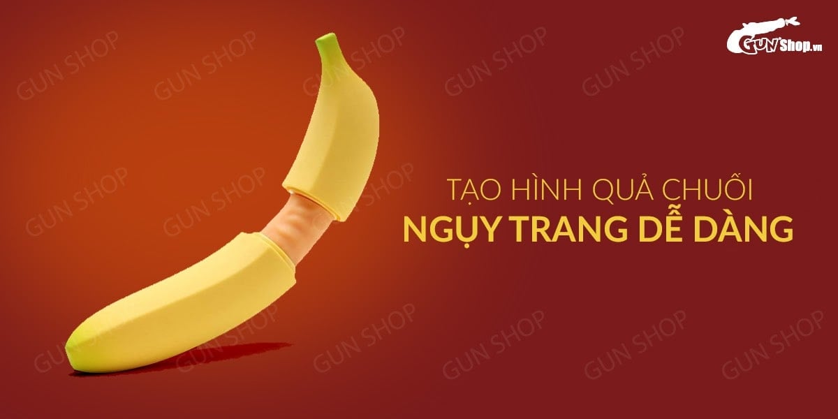 Dương vật giả rung ngụy trang hình chuối Moylan dễ thương kích thích