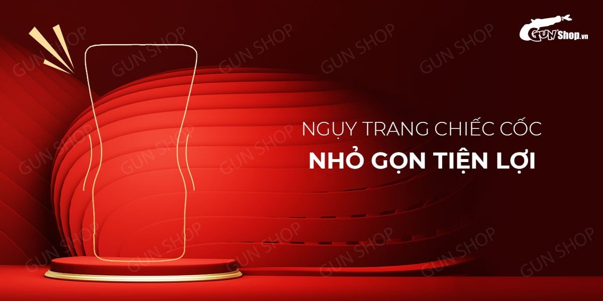 Âm đạo giả Tenga Red Black nhỏ gọn ôm khít đầu dẹp