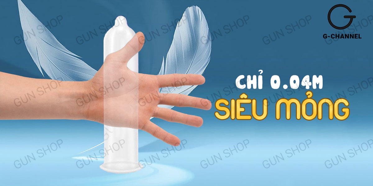 Bao cao su Shell Intense Hàn Quốc siêu mỏng 0.04mm an toàn, cảm giác thật