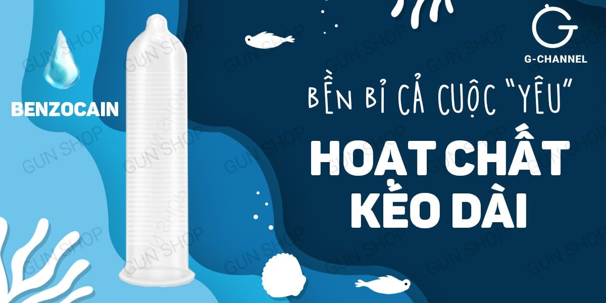 Bao cao su Shell Seahorse kéo dài thời gian đa tính năng, hộp 3 cái tiện lợi