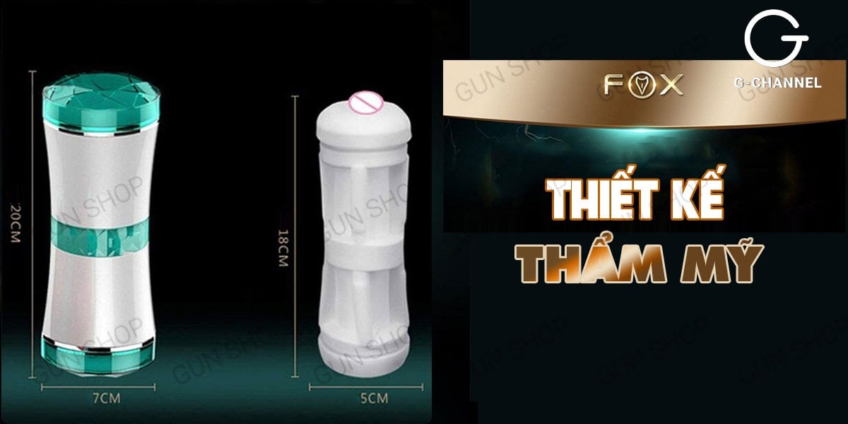 Âm đạo giả 2 đầu Fox Honour siêu mịn đàn hồi an toàn giá tốt