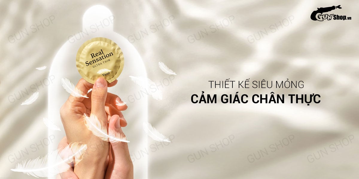 Bao cao su Real Sensation Ultra Thin siêu mỏng, trải nghiệm chân thật