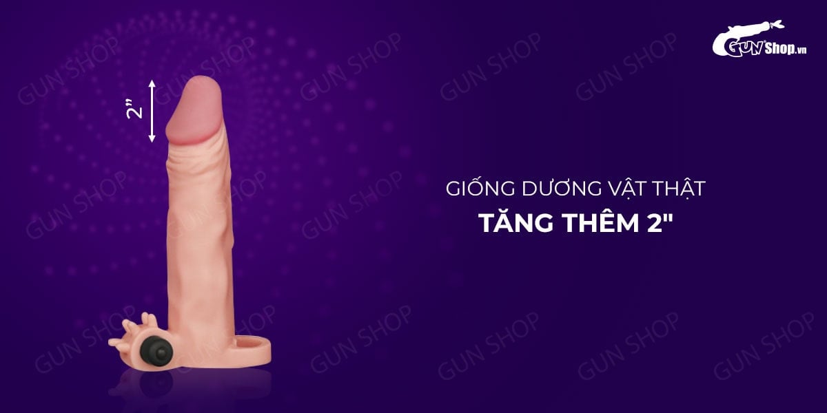 Bao cao su đôn dên Lovetoy Pleasure X-Tender tăng kích thước rung mạnh