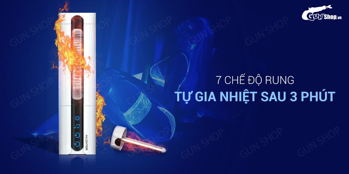 Âm đạo giả Ailighter Airjet rung dính tường đa chế độ sạc điện