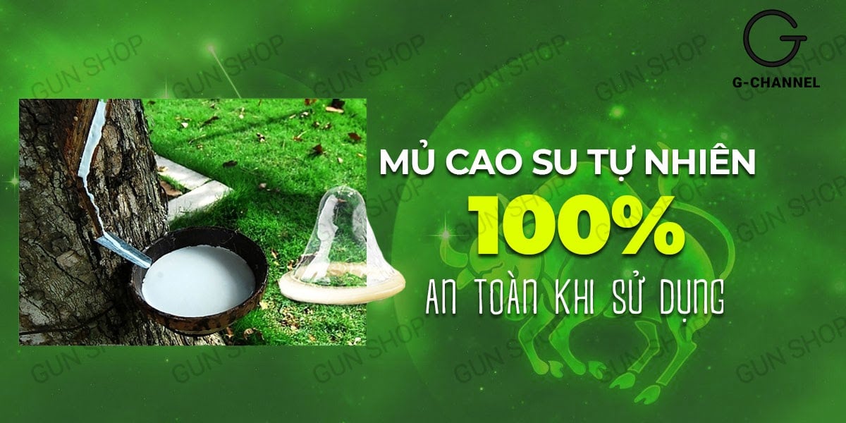 Bao cao su Ropockon cung Kim Ngưu mỏng 0.03mm hương dâu sang trọng