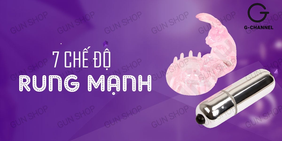 Vòng rung Baile Love Rabbit 7 chế độ gai nhỏ tăng khoái cảm nâng cao sức bền