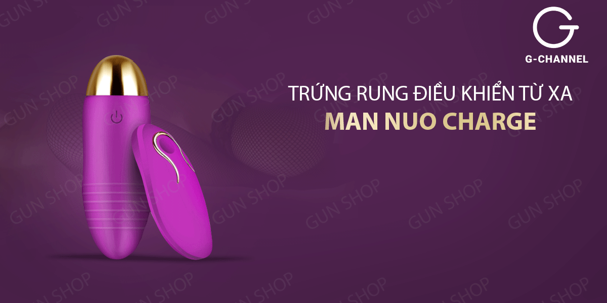 Trứng rung ManNuo Charge điều khiển từ xa nhiều chế độ pin sạc hiện đại