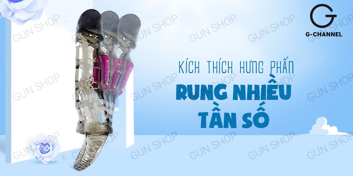 Bao cao su đôn dên lưới dây đeo Baile màu đen tăng kích thước thật