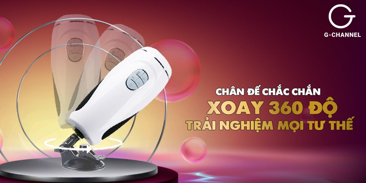 Dương vật giả Stroking Man III dính tường xoay 360 độ tỏa nhiệt