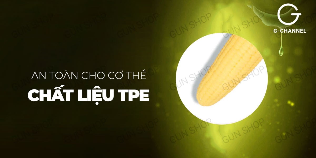 Dương vật giả rung quả bắp Wistone Maize TPE mềm mại an toàn