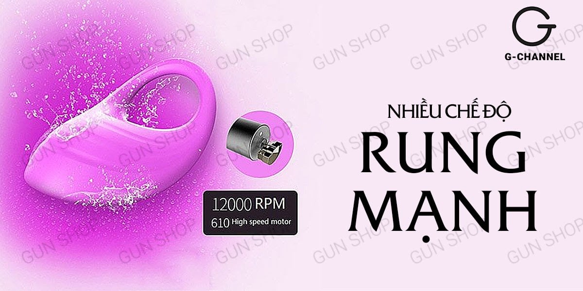 Vòng rung tăng khoái cảm pin Leten Elle đa chế độ rung