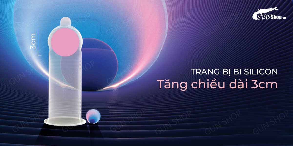 Bao cao su Shell Giant Entering gân bi tăng cảm giác kéo dài quan hệ