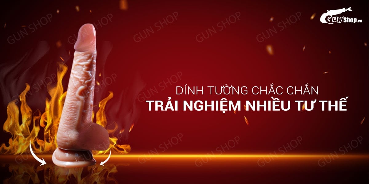 Dương vật giả dính tường Jiuai silicon mềm mại rung dùng sạc Dương vật giả dính tường Jiuai silicon mềm mại rung dùng sạc