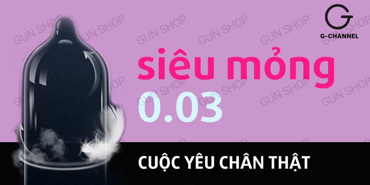 Bao cao su Kimono Hồng siêu mỏng 0.03mm hương anh đào thơm mát