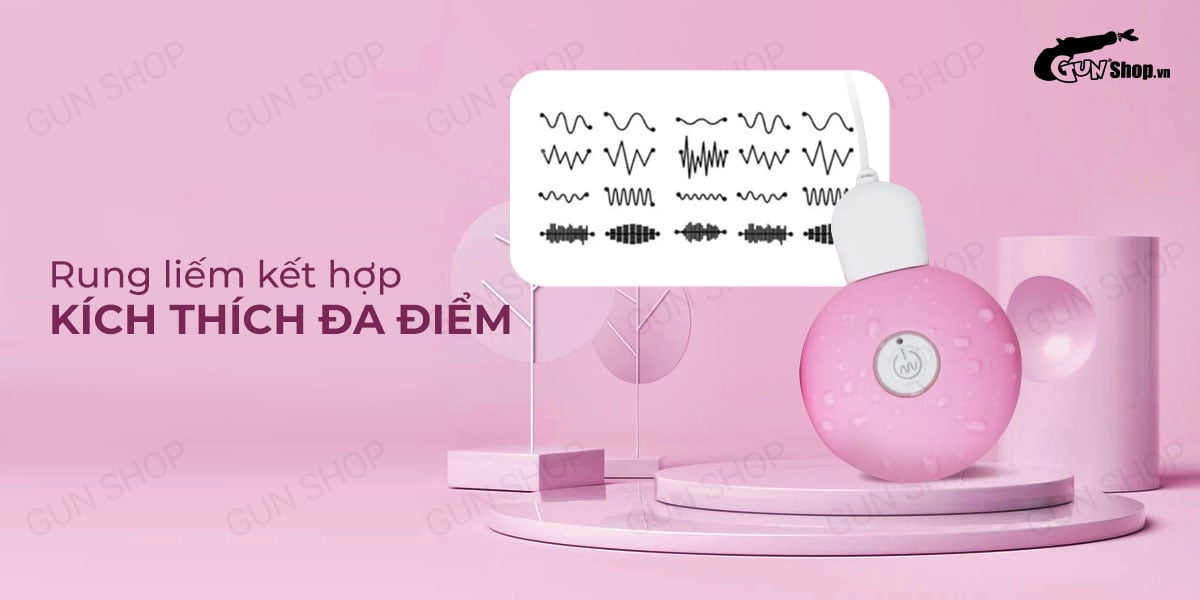 Trứng rung lồng đèn Mizz Zee 2 đầu lưỡi liếm sạc pin siêu phê