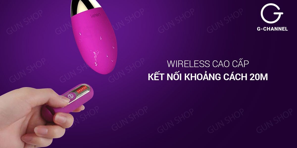 Trứng rung không dây Leten Remote nhiều chế độ rung cao cấp