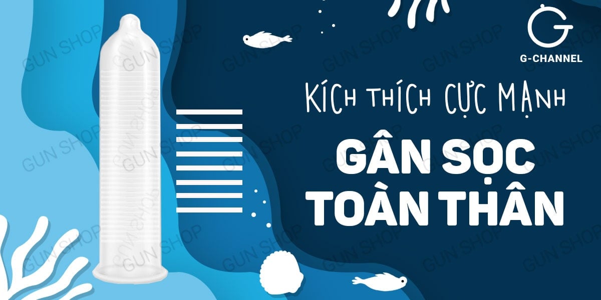 Bao cao su Shell Seahorse kéo dài thời gian đa tính năng, hộp 3 cái tiện lợi