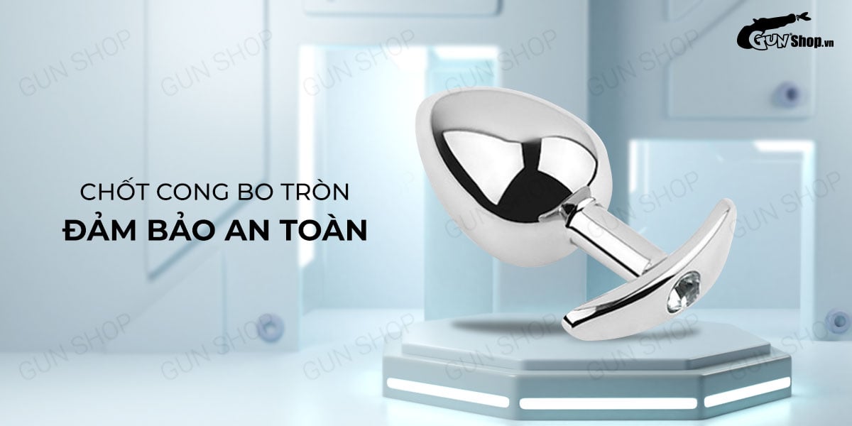 Phích inox Anal Toy 01 thon gọn chèn hậu môn dễ dàng sử dụng