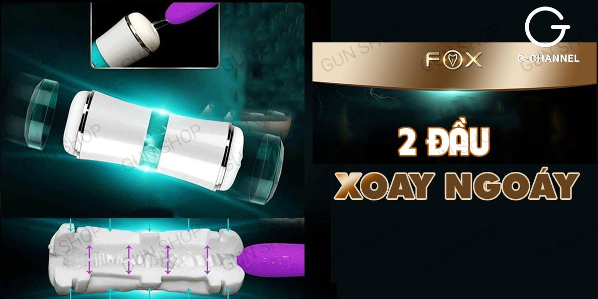 Âm đạo giả 2 đầu Fox Honour siêu mịn đàn hồi an toàn giá tốt