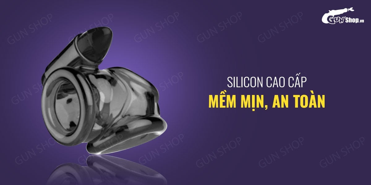 Bao cao su đôn dên Cock Sleeves rung mạnh đeo gốc tăng khoái cảm