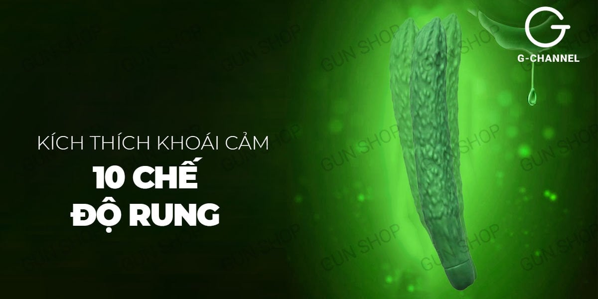 Dương vật giả Wistone hình dưa leo đa chế độ rung sạc điện cao cấp