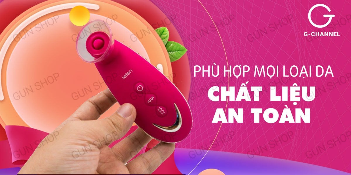  Đánh giá Máy rung massage kích thích âm đạo có lưỡi giả hút liếm - Leten Sucker hàng