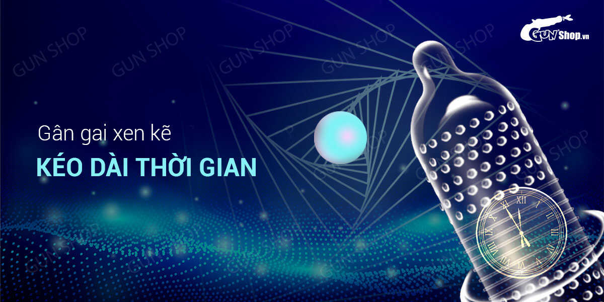 Bao cao su Shell Love Bead gân nổi kéo dài thời gian tăng kích thước