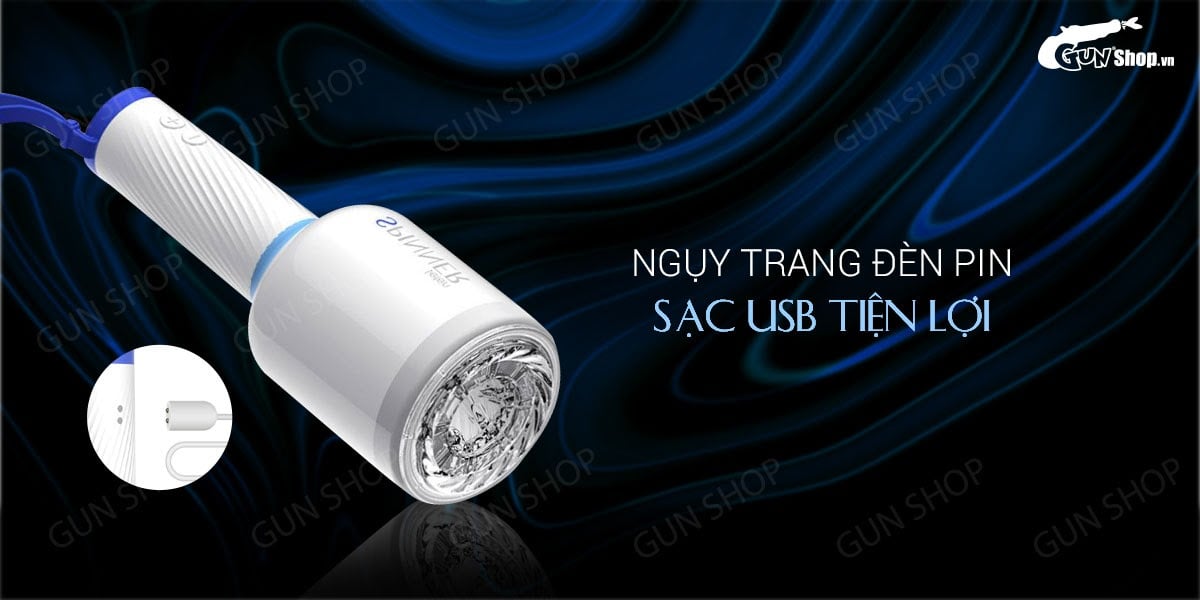 Âm đạo giả Leten Spinner cao cấp rung xoay sạc tiện lợi nam giới