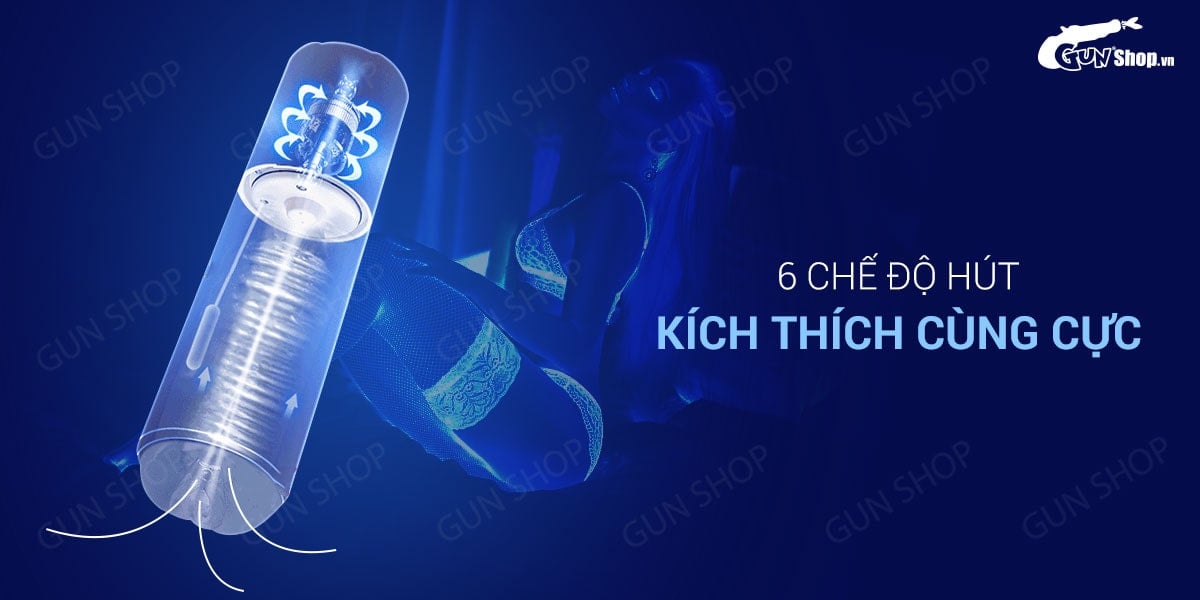 Âm đạo giả Ailighter Airjet rung dính tường đa chế độ sạc điện