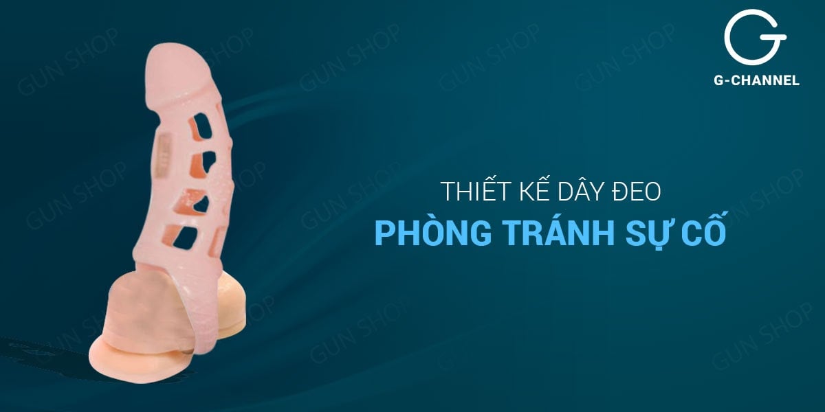 Bao cao su đôn dên Baile màu da dây đeo rung kích thước lớn ôm sát an toàn