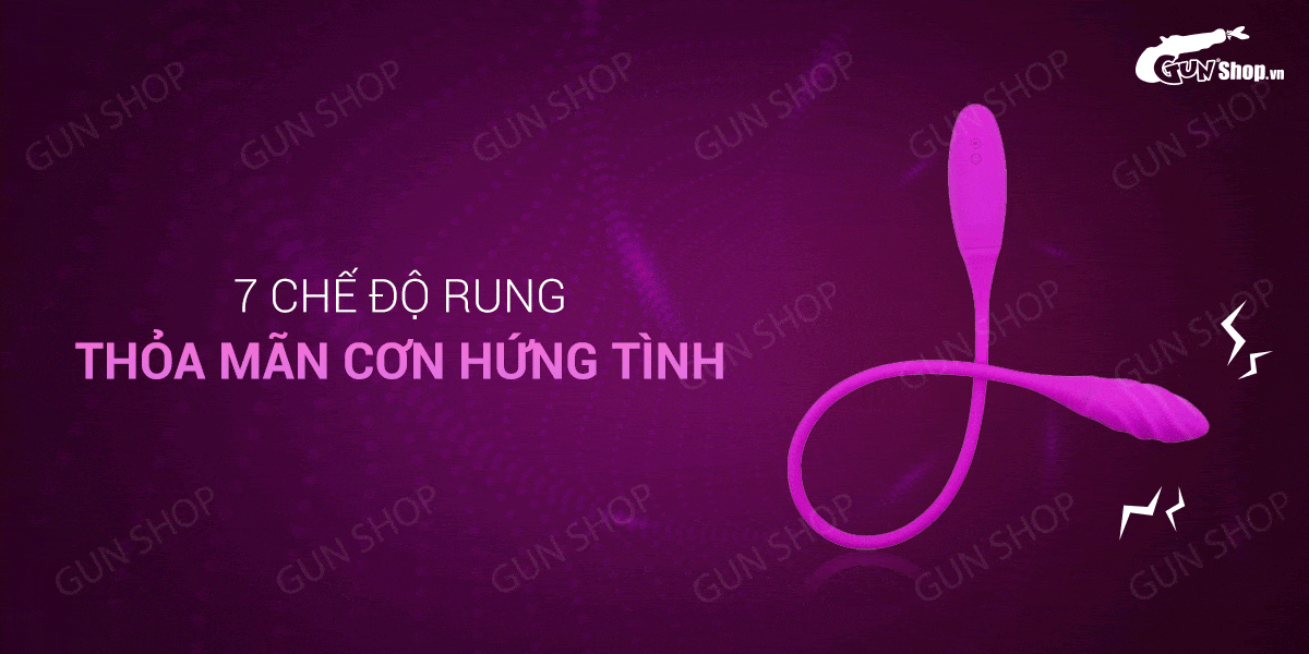 Trứng rung Pretty Love Snaky Vibe 2 đầu 7 chế độ sạc tiện