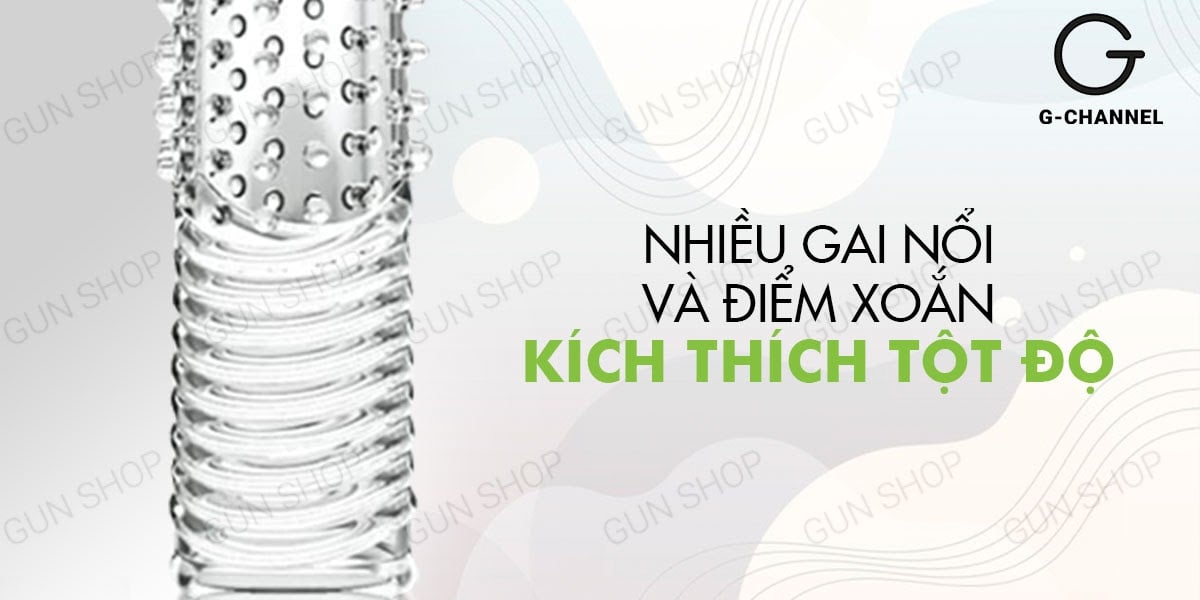 Bao cao su đôn dên Yeain Megratron gai mềm silicon đàn hồi kích thích