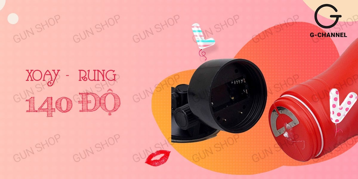 Âm đạo giả Baile Crazy Bull Red Flora dính tường 12 chế độ rung