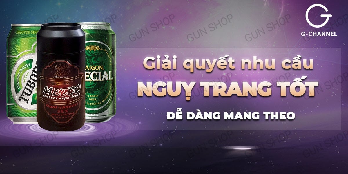 Âm đạo giả ngụy trang lon bia Magical Kiss Black tinh tế