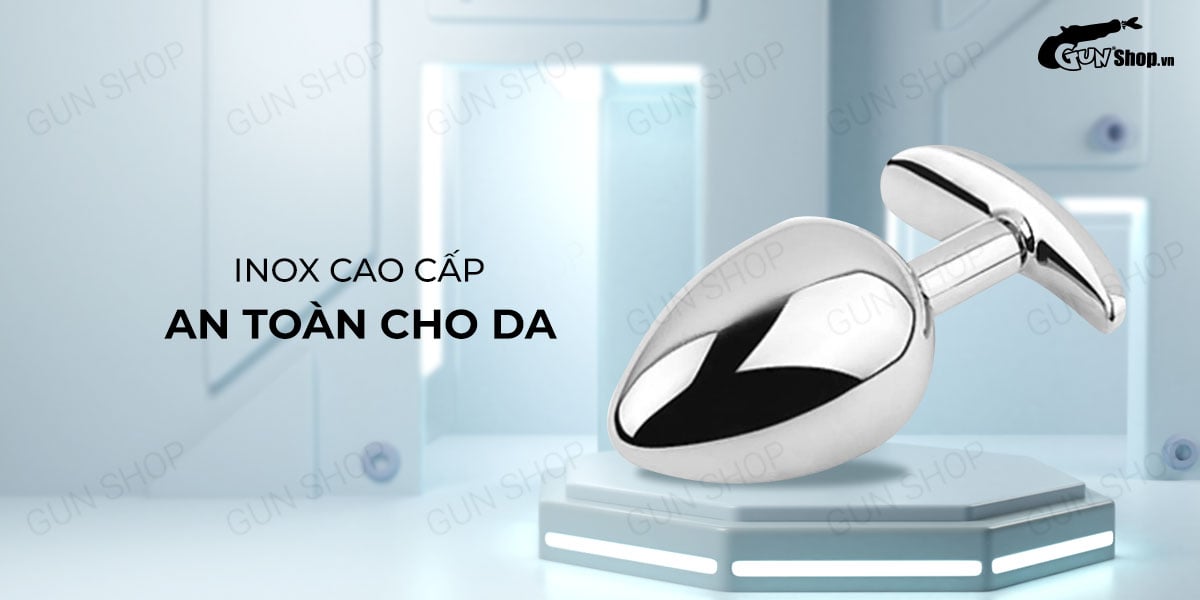 Phích inox Anal Toy 01 thon gọn chèn hậu môn dễ dàng sử dụng
