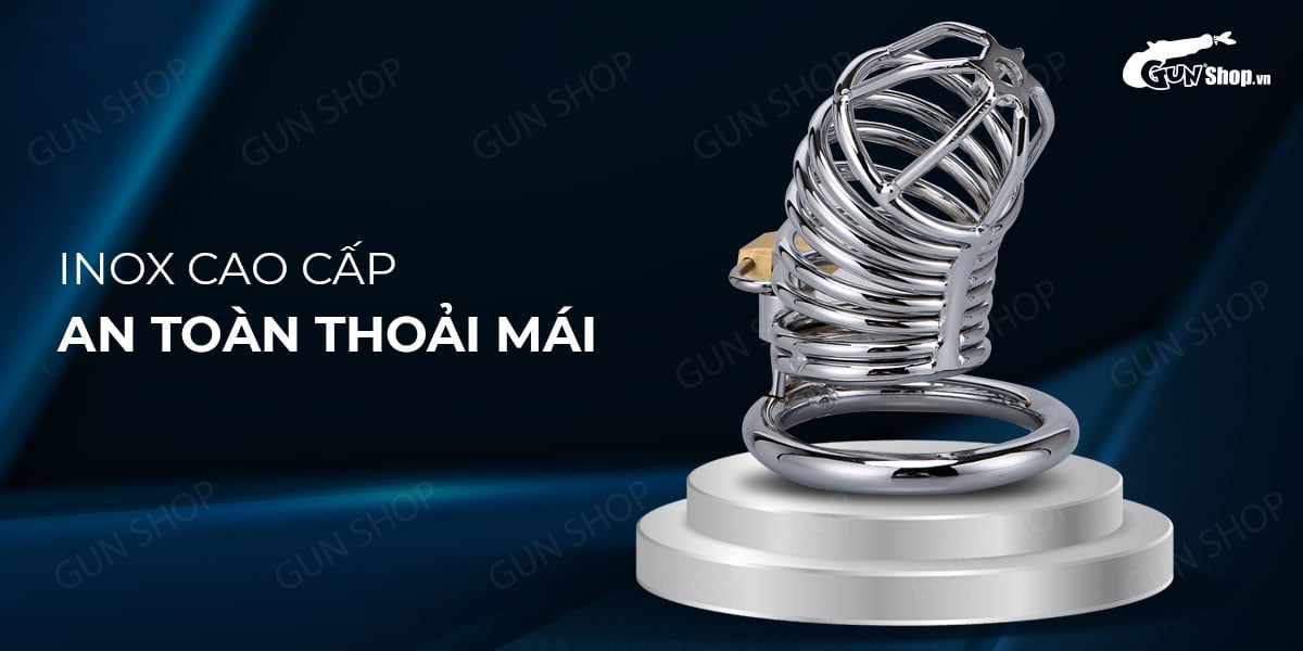 Khóa dương vật inox cao cấp Va3 kiểm soát cơn hứng tình giữ chồng chung thủy