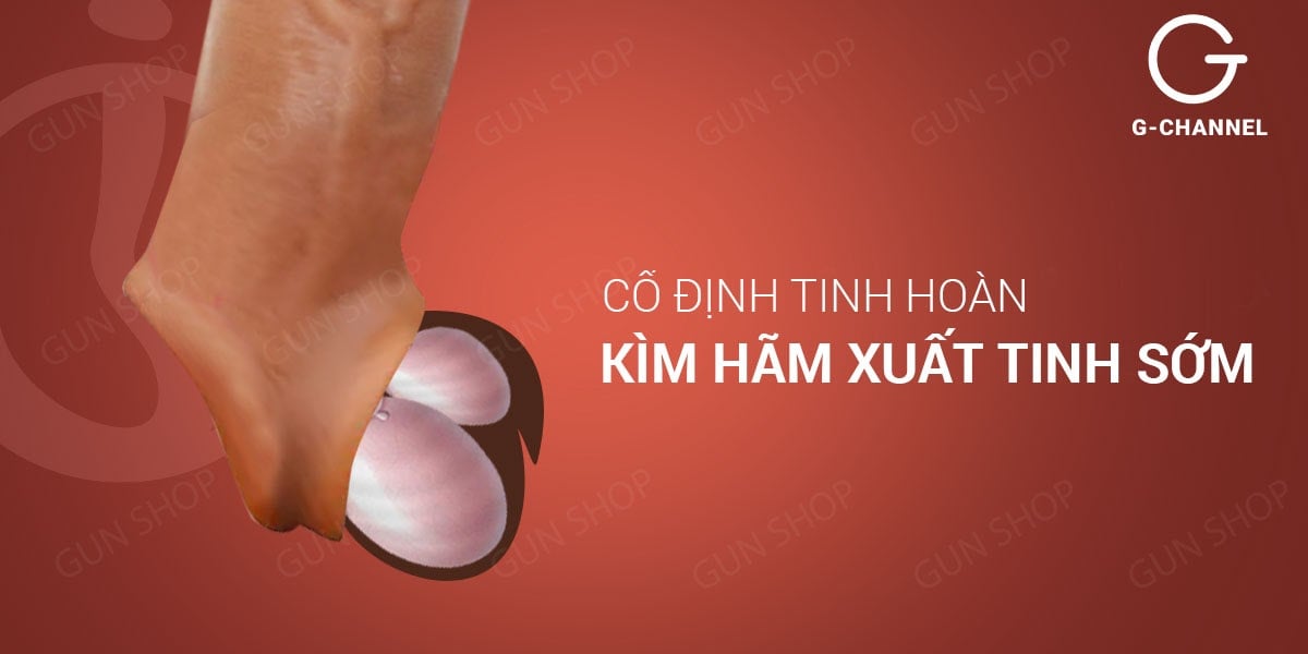 Bao cao su đôn dên gân nổi tăng kích thước cương cứng lâu