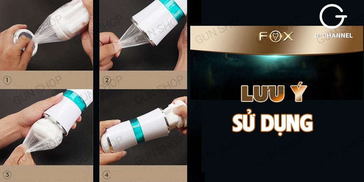 Âm đạo giả 2 đầu Fox Honour siêu mịn đàn hồi an toàn giá tốt