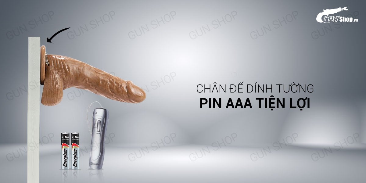 Dương vật giả dính tường 7 chế độ rung Loveaider Africa Cowboy sắc nét