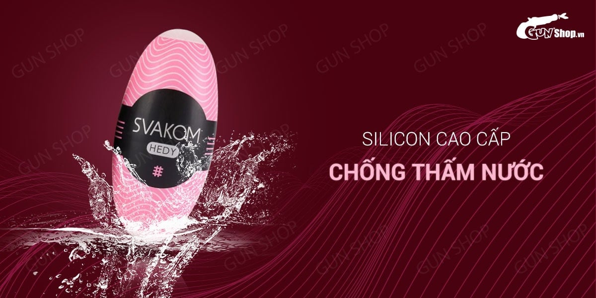 Âm đạo giả trứng nhỏ gọn Svakom Hedy Pink dễ thương gợi cảm