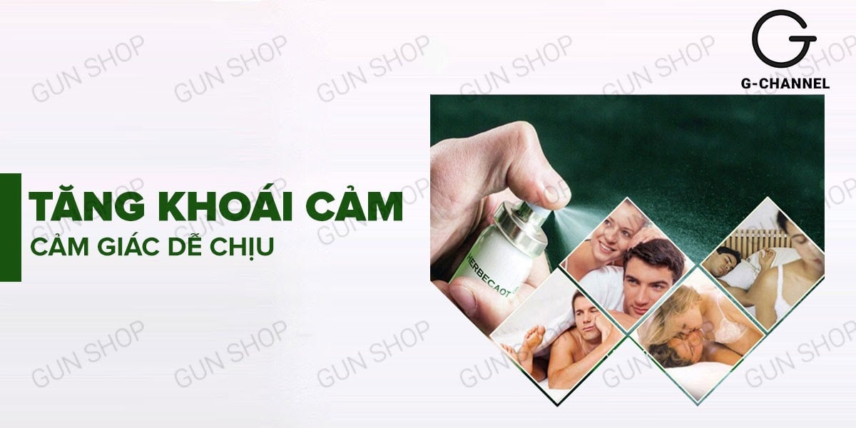 Chai xịt Đài Loan Herbecaot kéo dài thời gian quan hệ 15ml an toàn