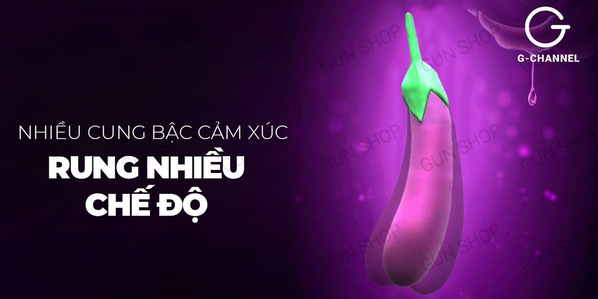 Dương vật giả Wistone Aeggplant hình quả cà tím đa chế độ rung