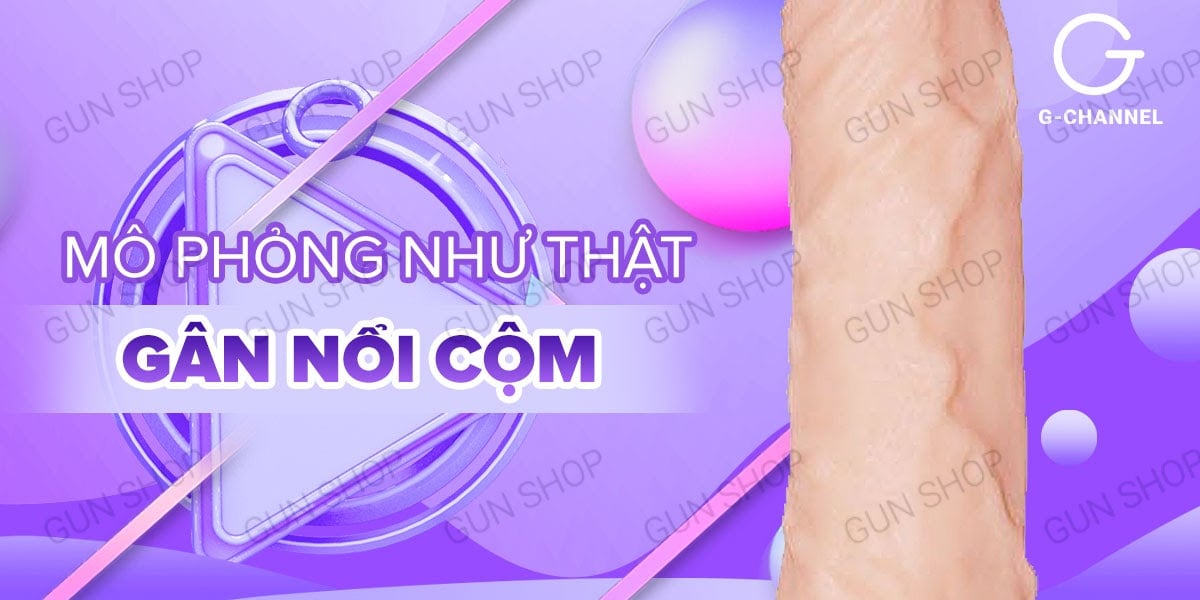 Dương vật giả Lovetoy Real Softee rung 10 chế độ pin tiện dụng