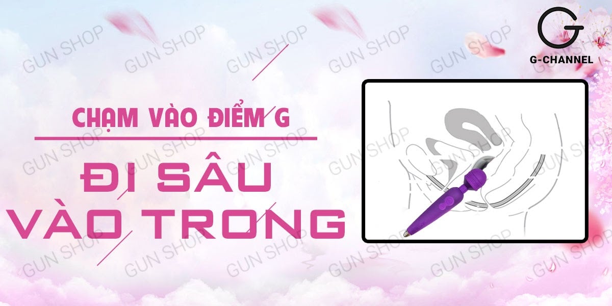 Máy massage sạc điện 10 chế độ rung Jiu Le thỏa mãn điểm nhạy cảm