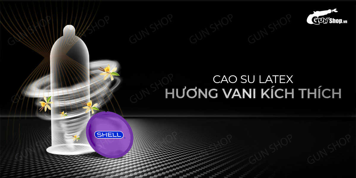 Bao cao su Shell Sensitive Prolong siêu mỏng 0.03mm kéo dài thời gian