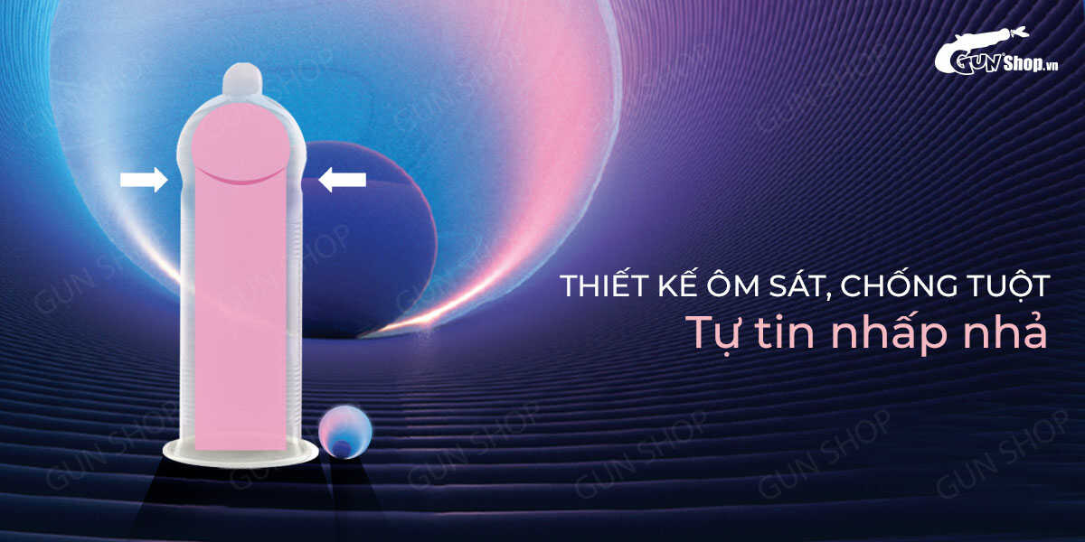Bao cao su Shell Giant Entering gân bi tăng cảm giác kéo dài quan hệ