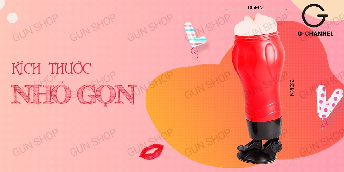 Âm đạo giả Baile Crazy Bull Red Flora dính tường 12 chế độ rung