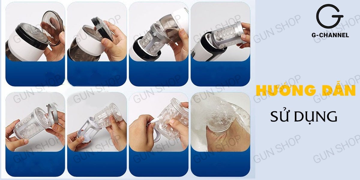 Âm đạo giả tự động Ailighter Katerina 4 xoáy rung 7 chế độ sạc pin Âm đạo giả tự động Ailighter Katerina 4 xoáy rung 7 chế độ sạc pin