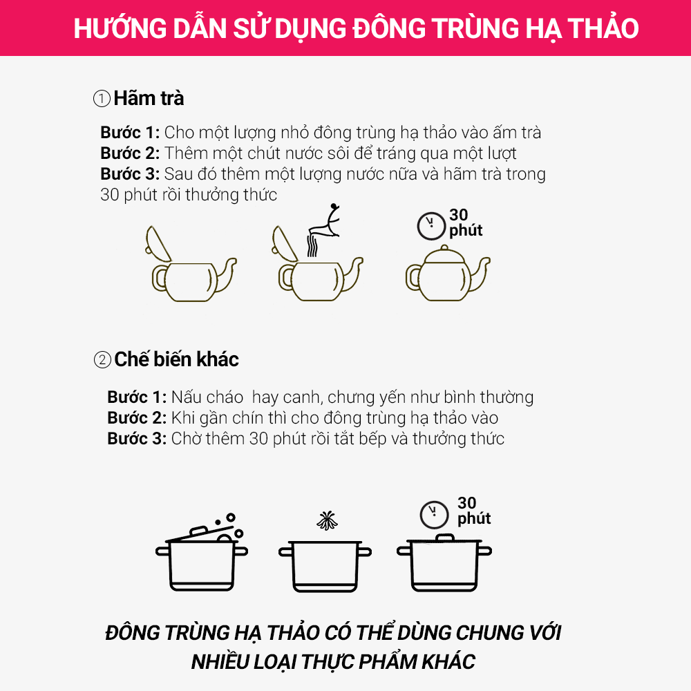 Đông trùng hạ thảo Toro sấy thăng hoa tăng cường sinh lý nam nữ